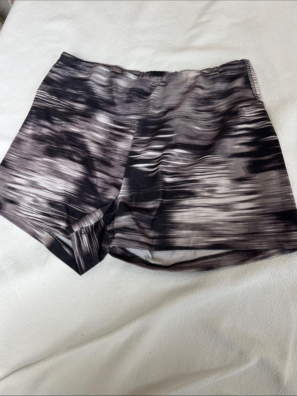 Balance Collection Black & Gray Marbled Bike Shorts